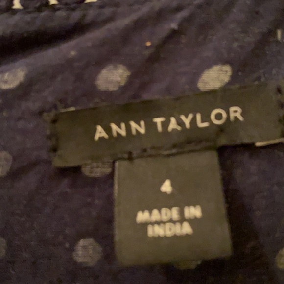 Ann Taylor -Key Whole Navy Blue Dress - Picture 3 of 3